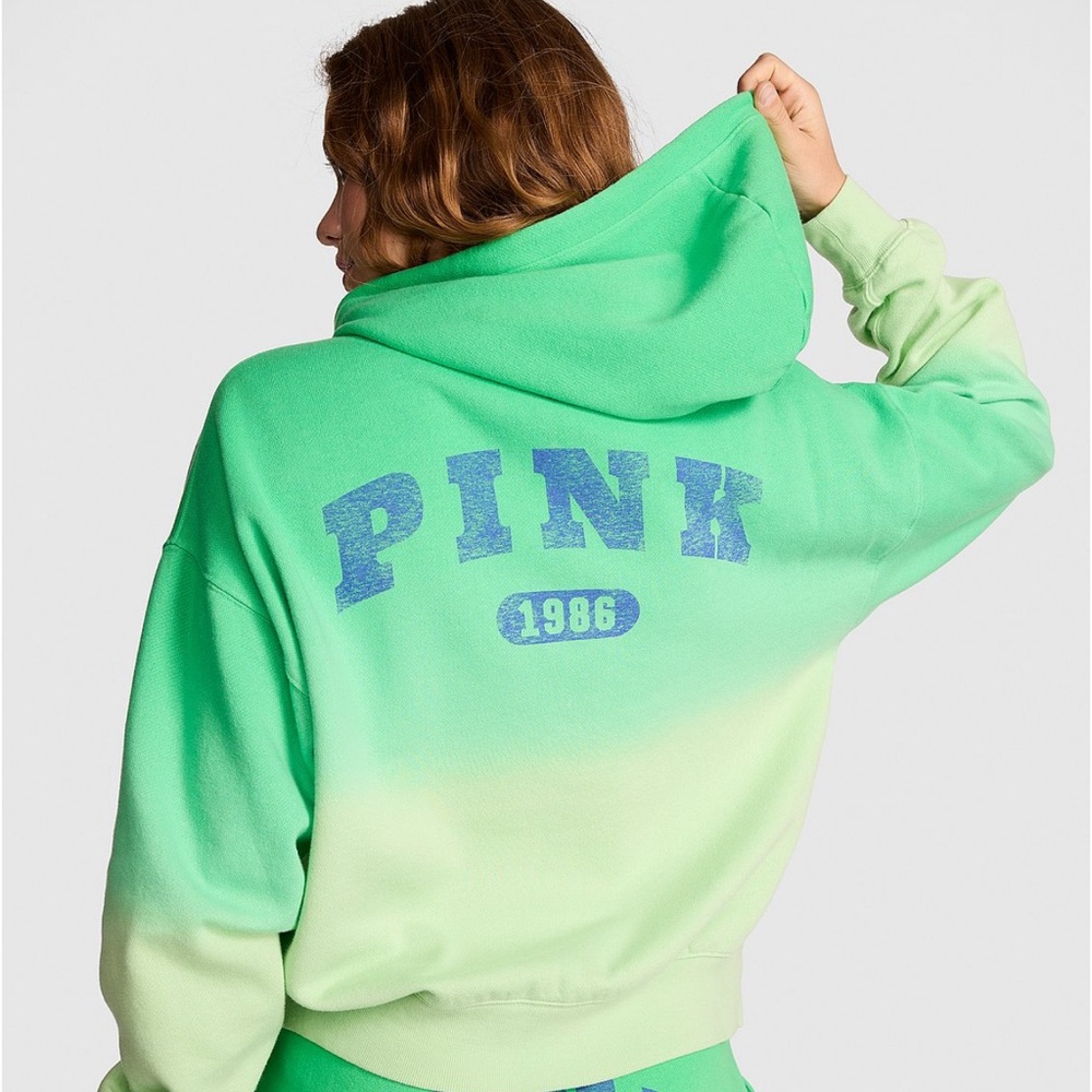 Victoria’s Secret Pink Ivy Fleece Campus Hoodie